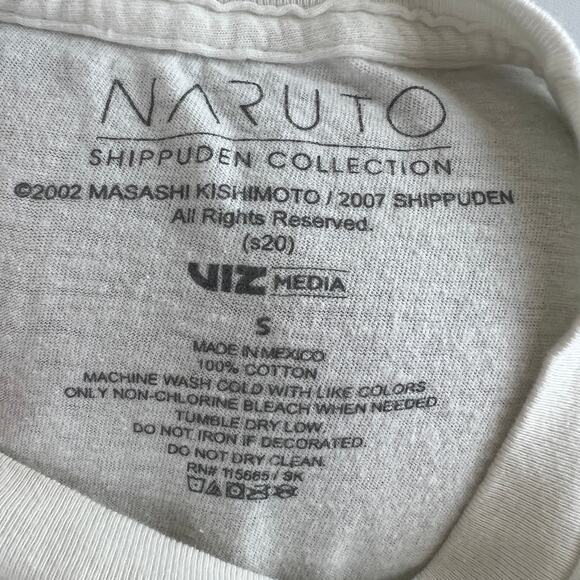 NARUTO Shippuden Collection KAKASHI Graphic Tee Shirt White Anime Shonen Manga S - Picture 5 of 5